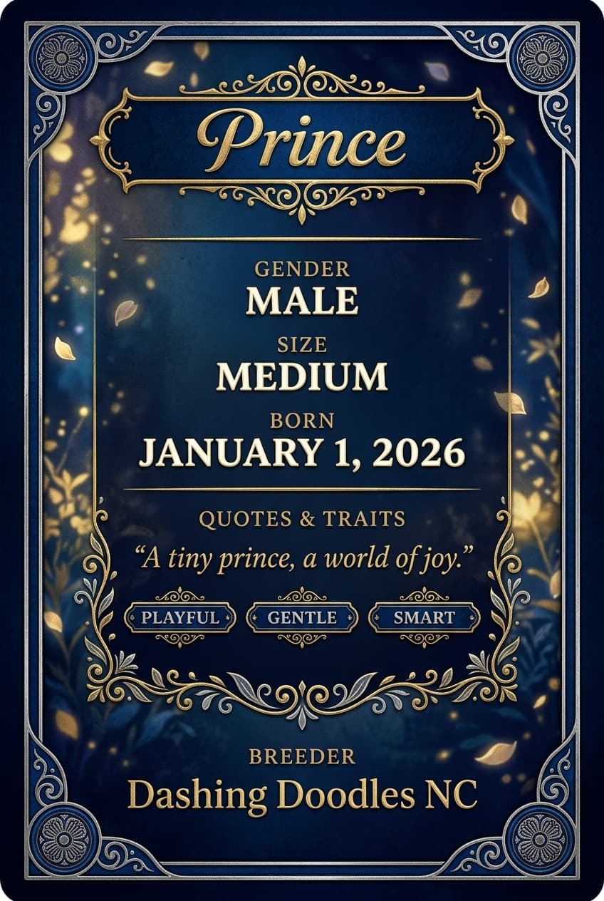 Prince card back
